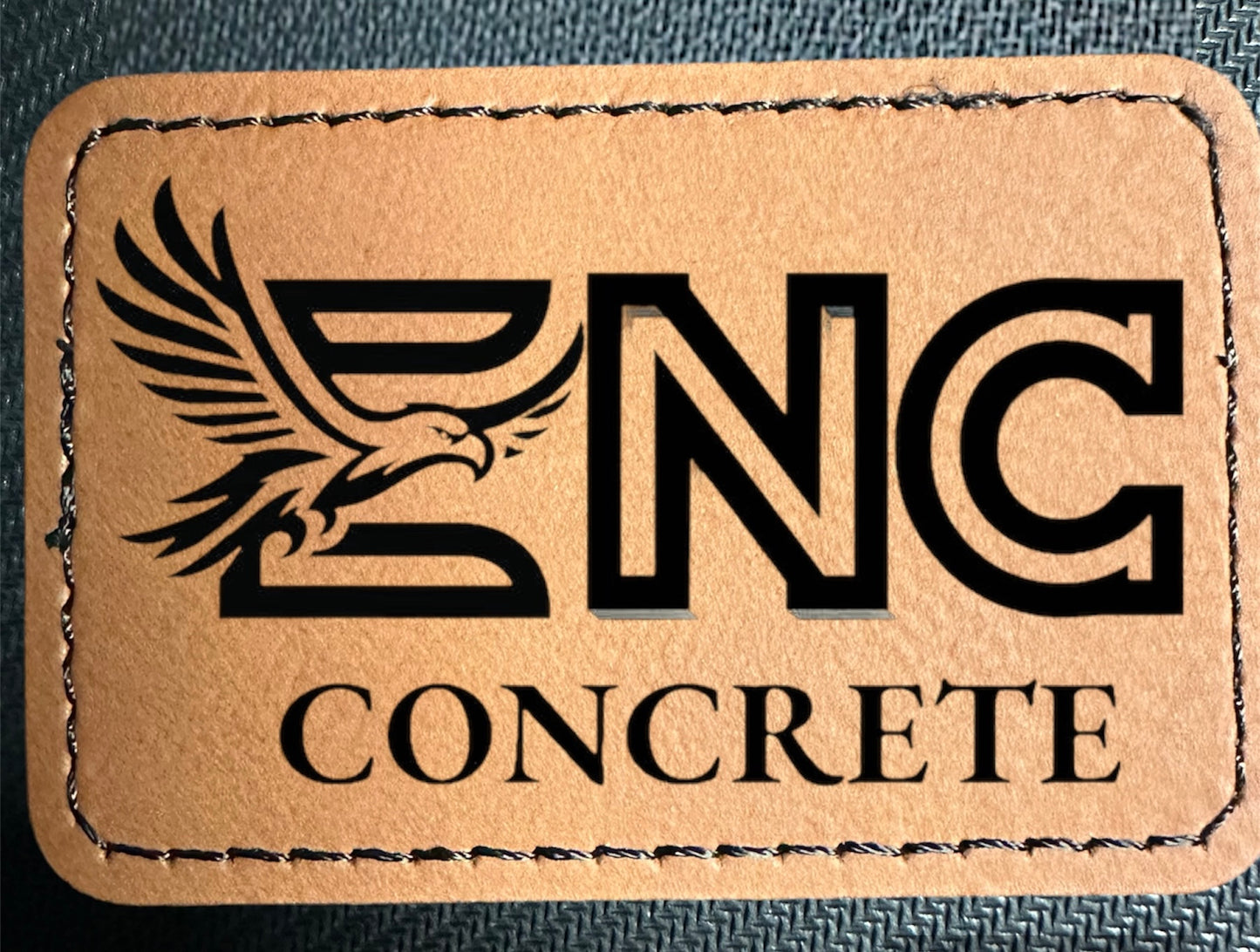 Leatherette stitch patch with adhesive backing size 2”x3”