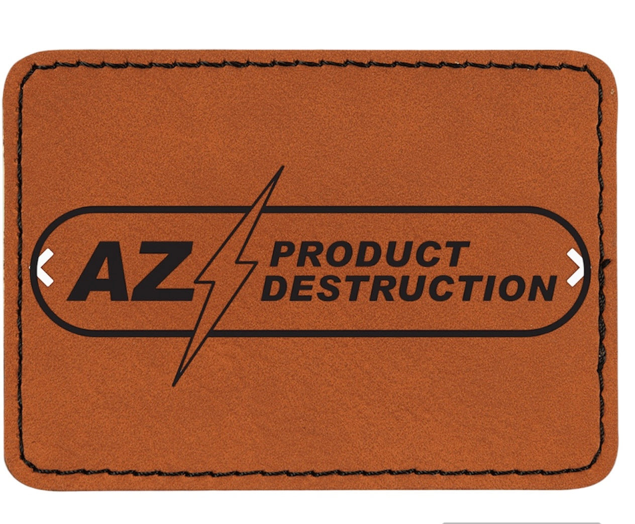 Leatherette stitch patch with adhesive backing size 2”x3”