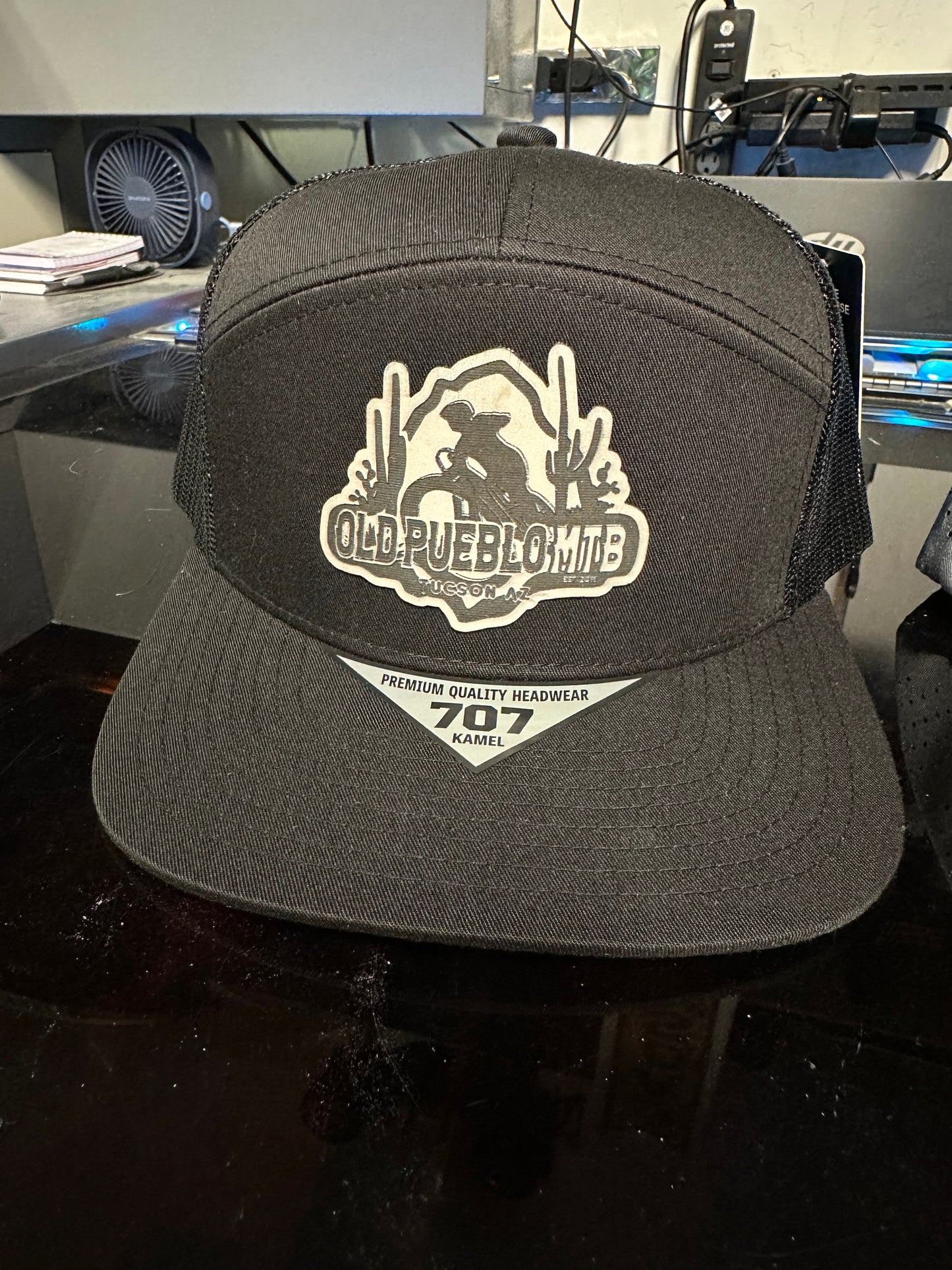 Custom laser engraved patches with custom border cut. With adhesive backing. Size up to 3.5”W x 2.5”H