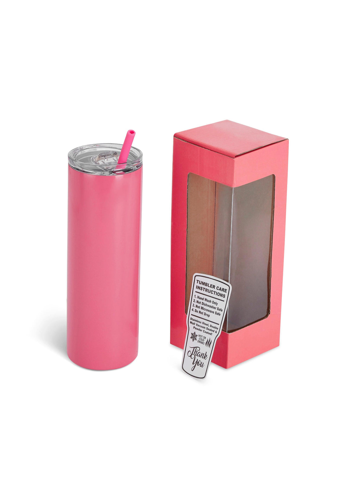 20oz Skinny Tumbler with laser engraved Arizona Built Co. logo and Personalized name