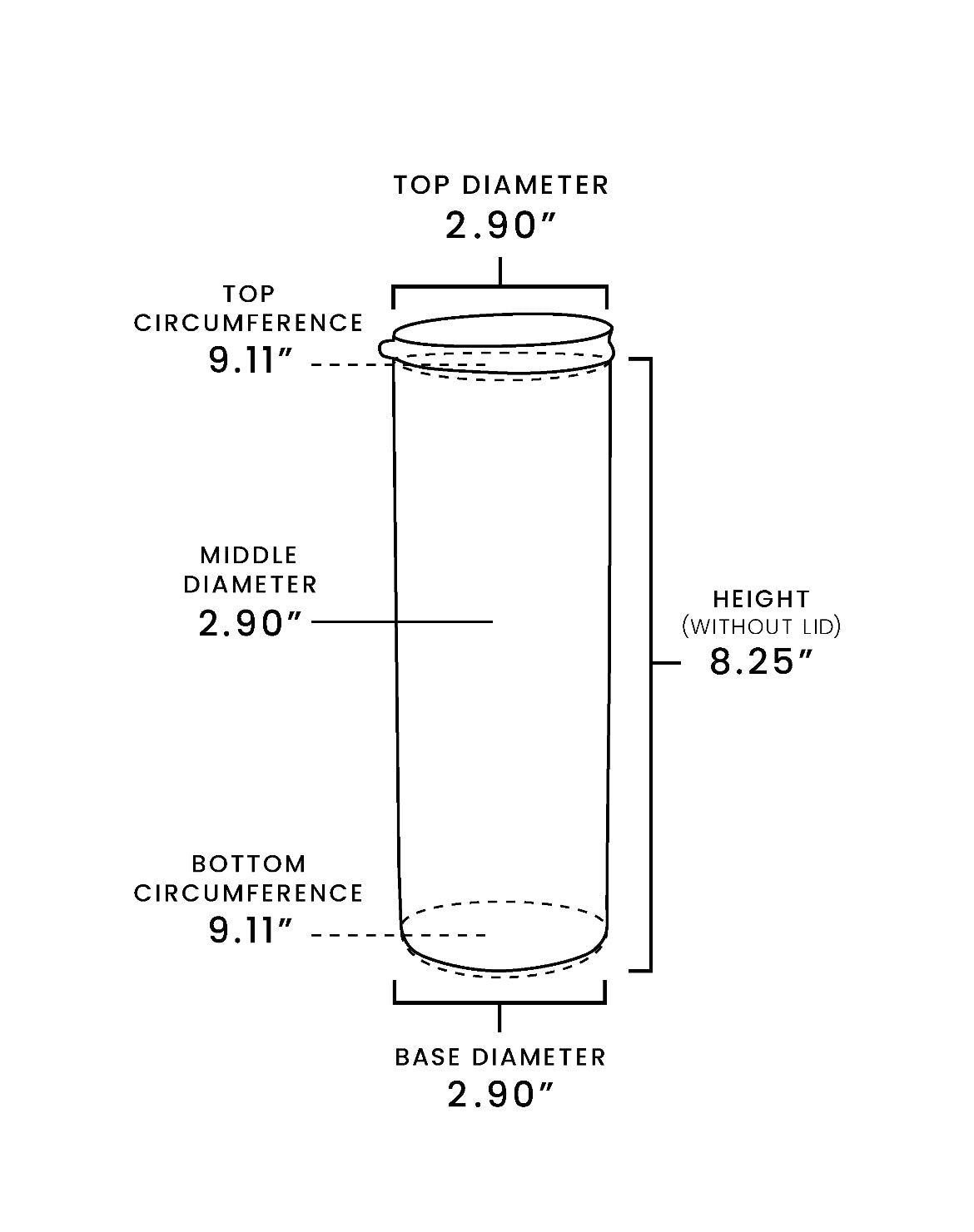 20oz Skinny Tumbler with laser engraved Arizona Built Co. logo and Personalized name