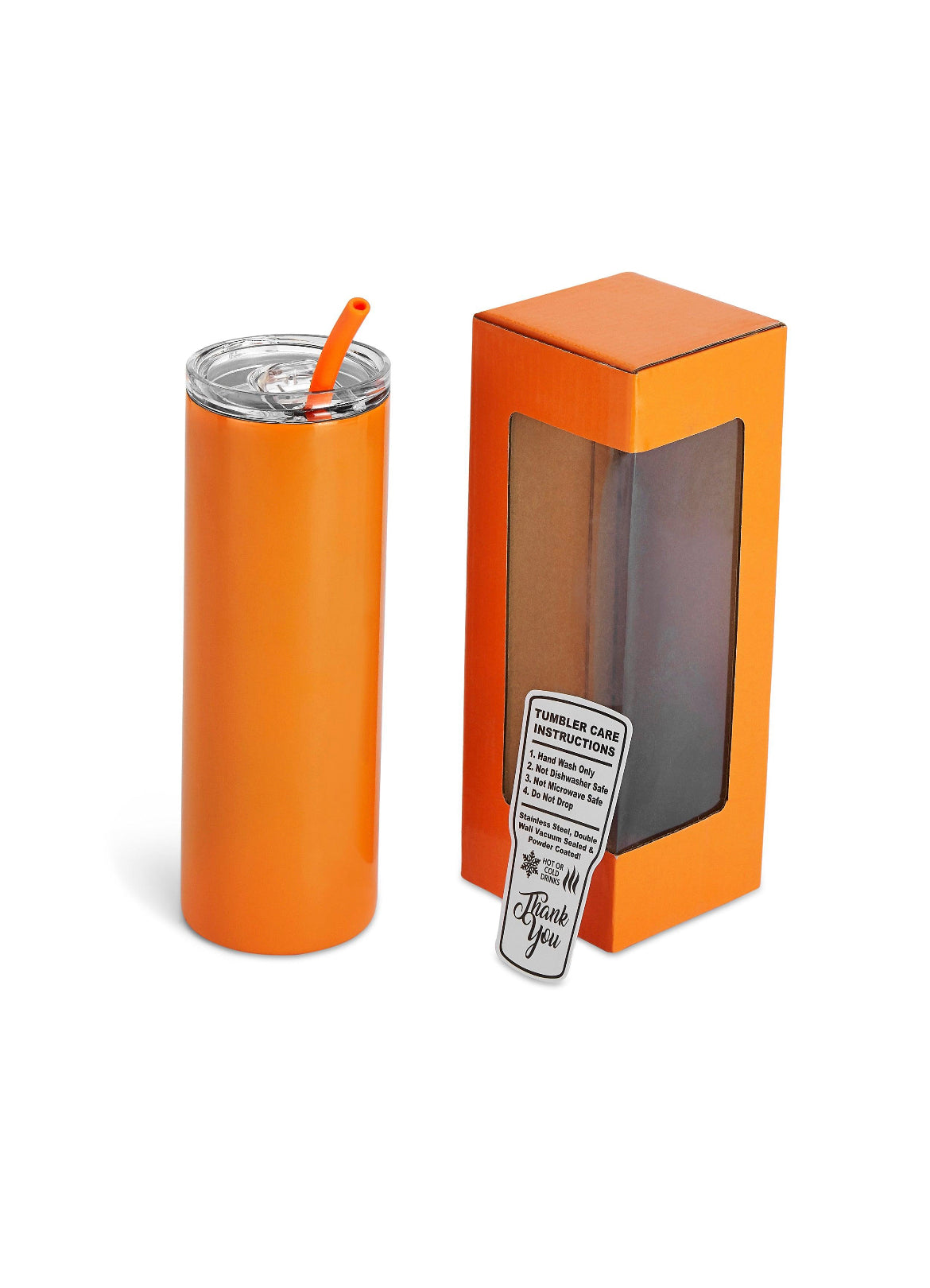 20oz Skinny Tumbler with laser engraved Arizona Built Co. logo and Personalized name