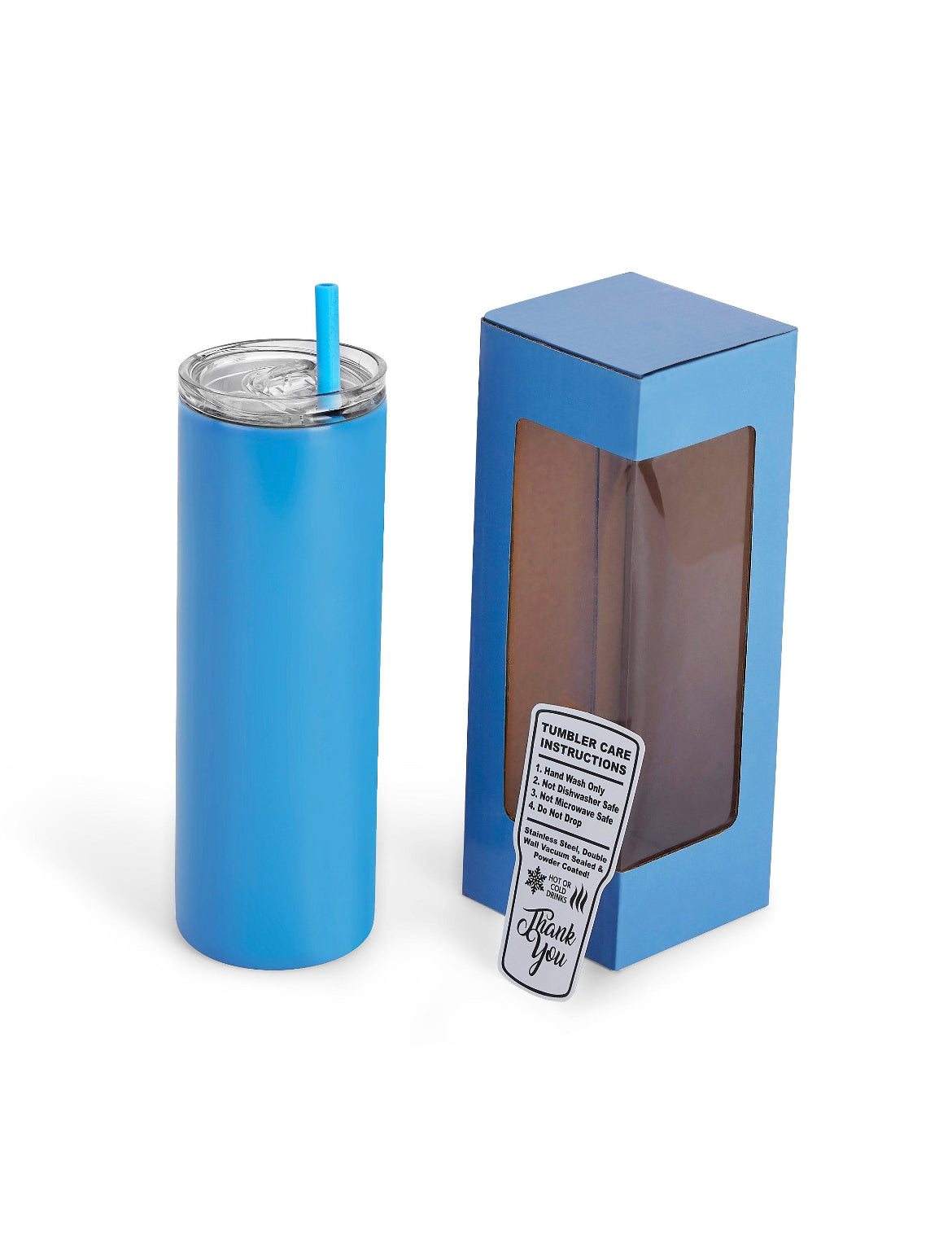 20oz Skinny Tumbler with laser engraved Arizona Built Co. logo and Personalized name