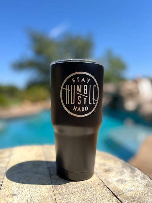 Stay Humble/ Hustle Hard Tumbler personalized with your name